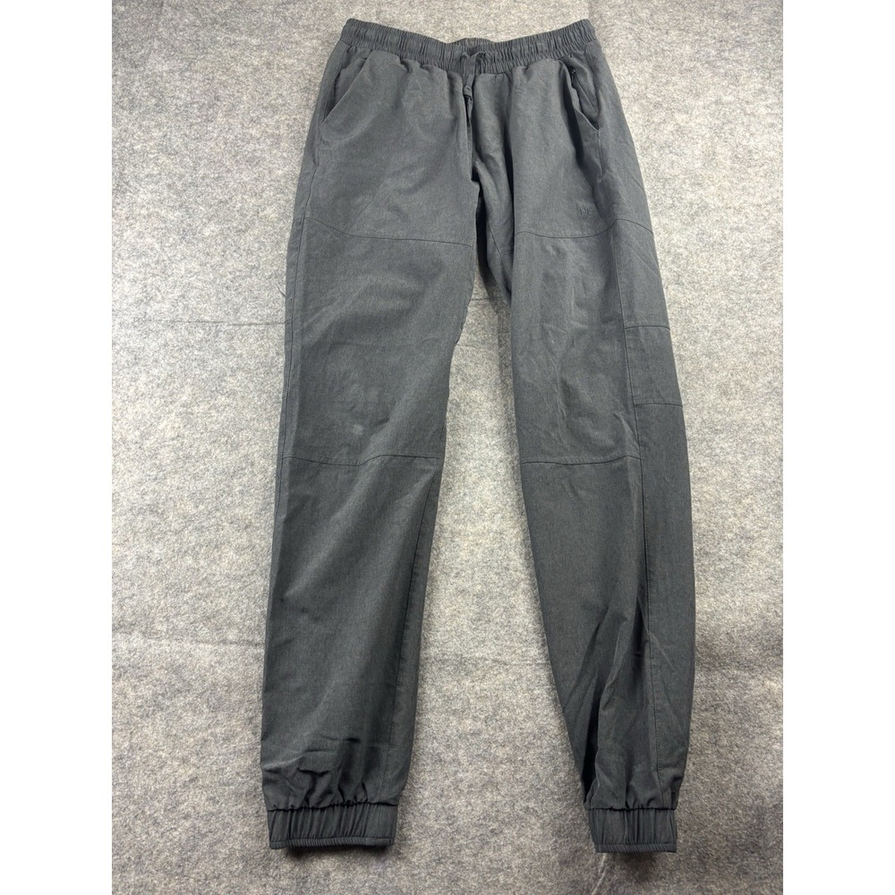 Albion Fit Jetsetters Joggers Mens 34 Charcoal Gray Heather Travel Pants Stretch